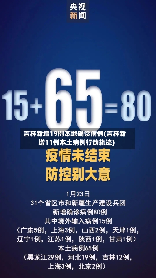 吉林新增19例本地确诊病例(吉林新增11例本土病例行动轨迹)-第2张图片